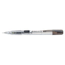 pentel techniclick mechanical pencil pd105t clear barrel 0.5mm