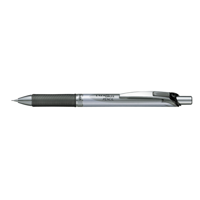 pentel energize mechanical pencil pl75 silver barrel 0.5mm