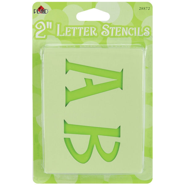 Plaid Re Usable Letter Stencils 2" Pack Of 48