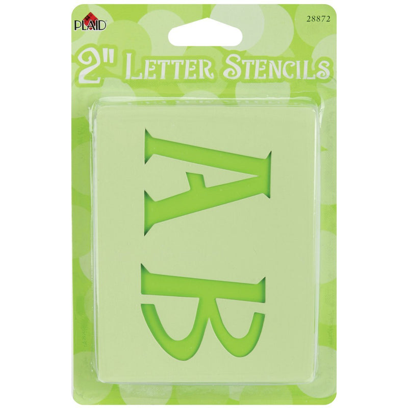 Plaid Re Usable Letter Stencils 2" Pack Of 48