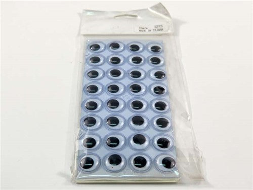 Sticky Moving Eyes 15mm X 32 Piece