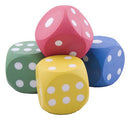 rubber dice 53mm assorted colour
