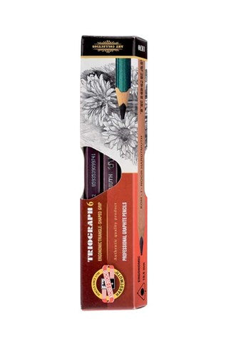 Koh-I-Noor 1830 Triograph Graphite Pencil Pack Of 6#Size_2B