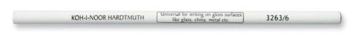 Koh-I-Noor 3263/6 Grease Pencils White Pack Of 6