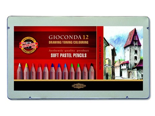 Koh-I-Noor Gioconda Soft Pastel Pencils#Pack Size_PACK OF 12