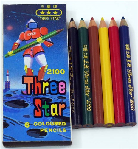 three star pencils 6 1/2