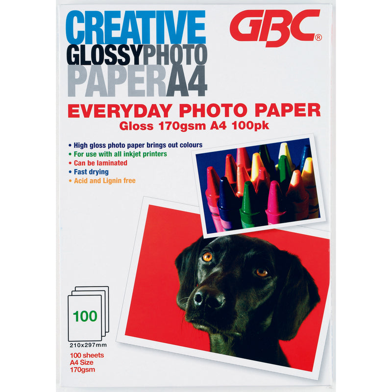 gbc photo paper a4 everyday 160gsm pack of 100