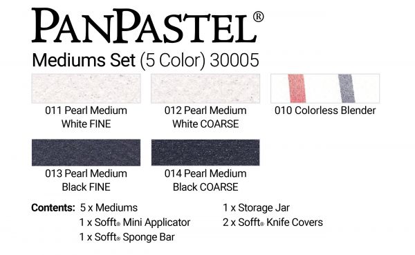 Pan Art Pastel Set Of 5 Mediums
