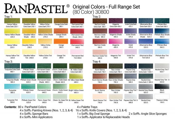 Pan Art Pastel 80 Colour Set - Painting