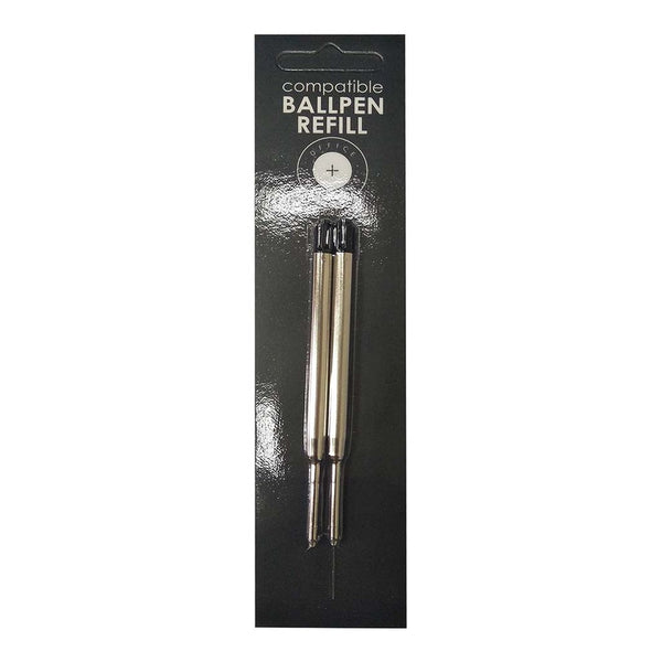 GBP Compatible Parker Ballpoint Refill - Pack of 2#Colour_BLACK