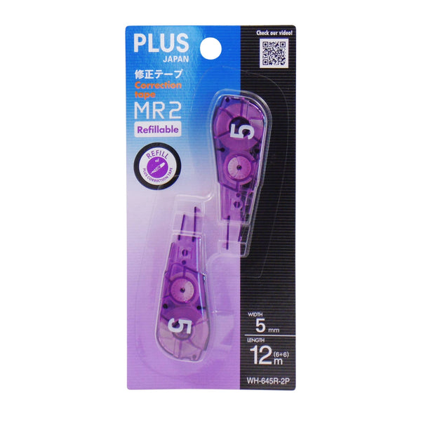 plus mr2 refill purple 5mmx6m wh645r pack of 2