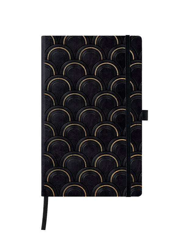 castelli notebook a5 ruled c and g (gold)#Design_ART DECO