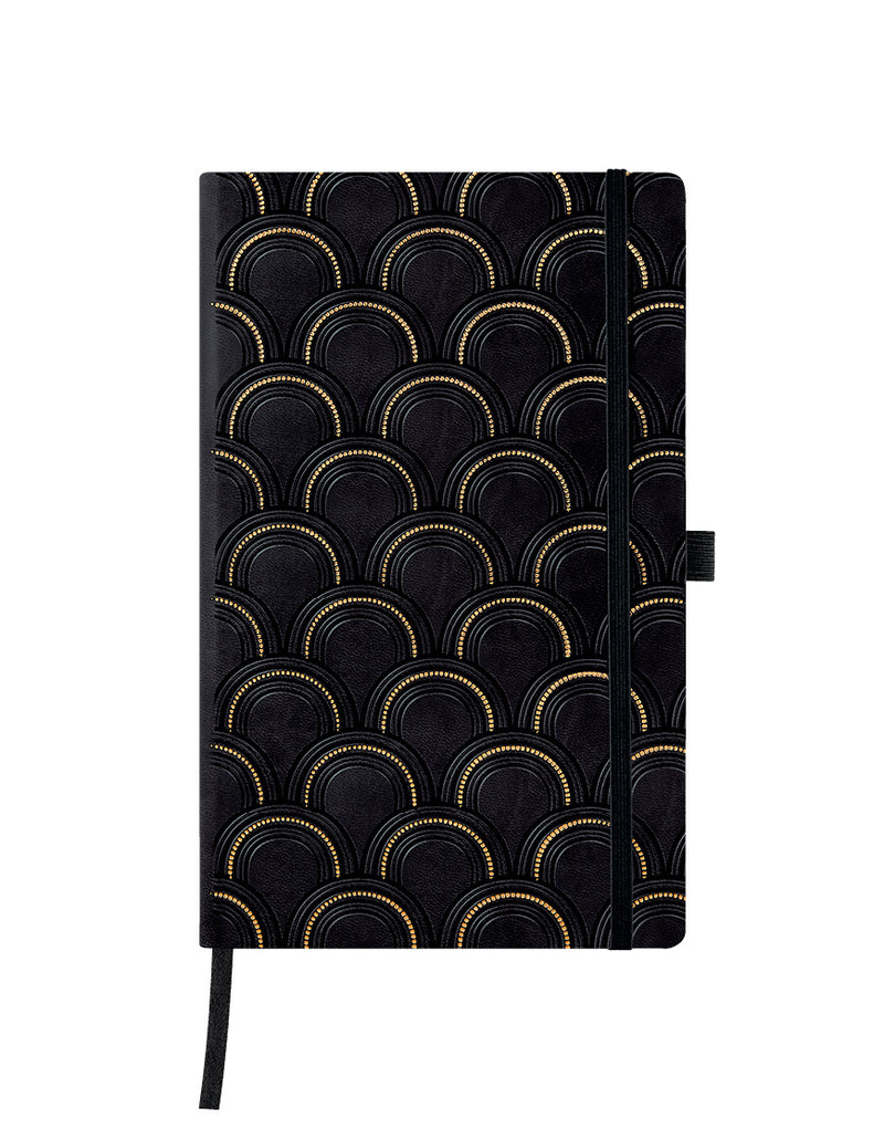 castelli notebook a5 ruled c and g (gold)