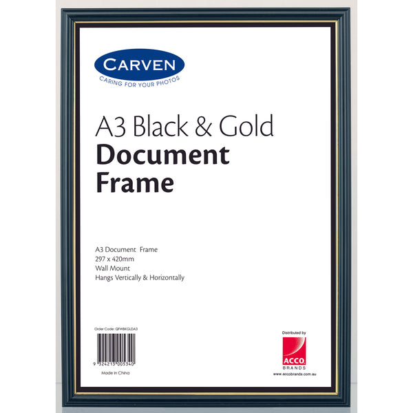 carven document frame a3#Colour_BLACK/GOLD