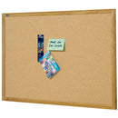 quartet oak frame corkboard