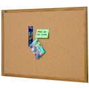quartet oak frame corkboard