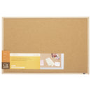 quartet oak finish corkboard 580x890mm