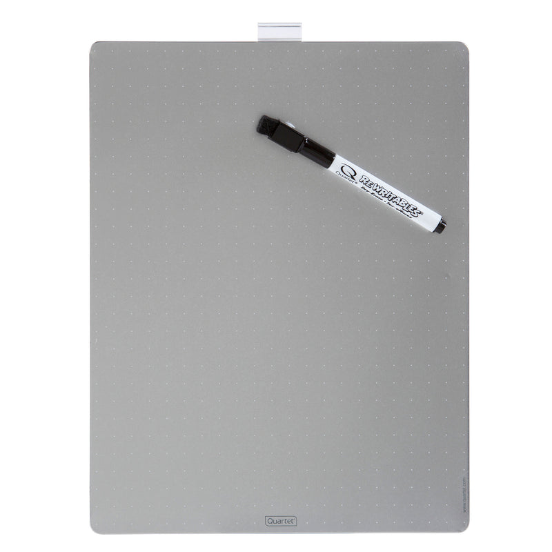 quartet whiteboard magnetic tile silver 216x280mm