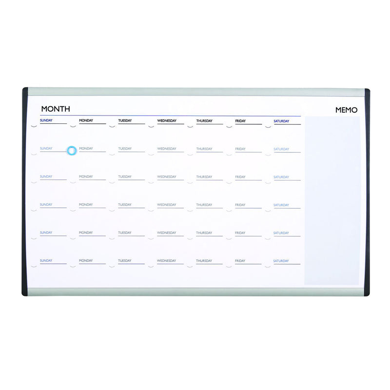 quartet planner board month arc cubicle 460x760mm