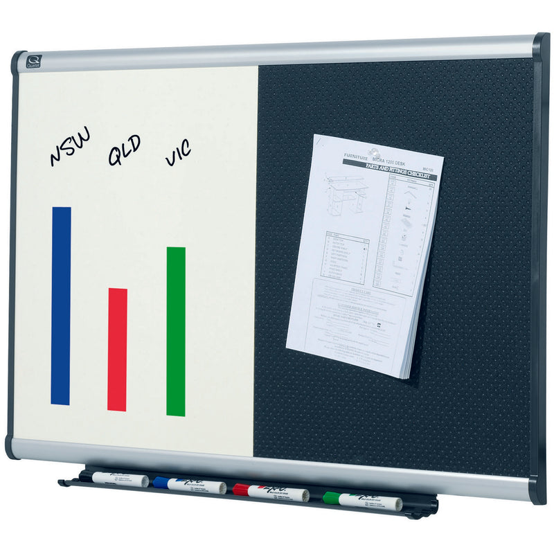 quartet prestige combo board aluminium frame foam 600x900mm