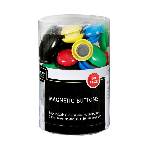quartet magnet buttons assorted pack of 50