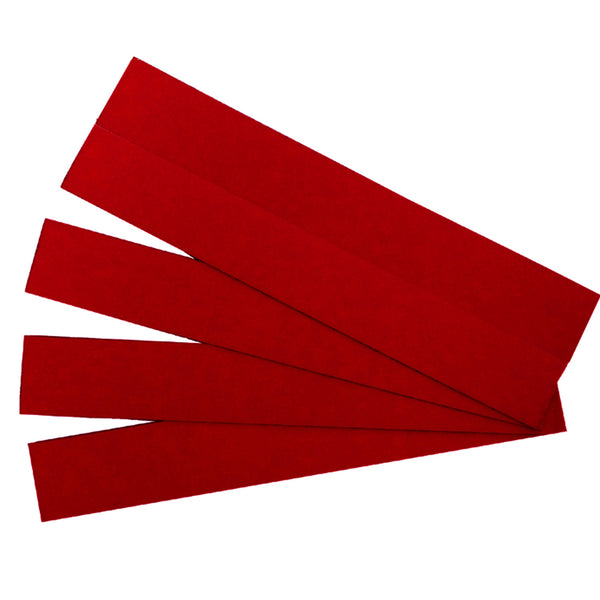 quartet magnetic strips red 22x150mm pack of 25