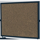 quartet corkboard black frame