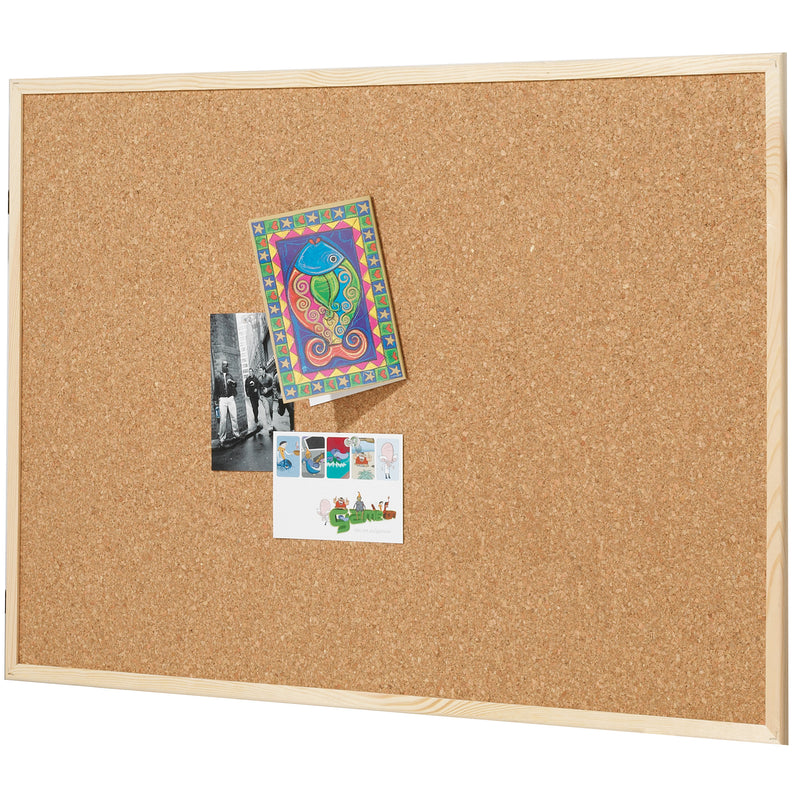 quartet corkboard pine frame