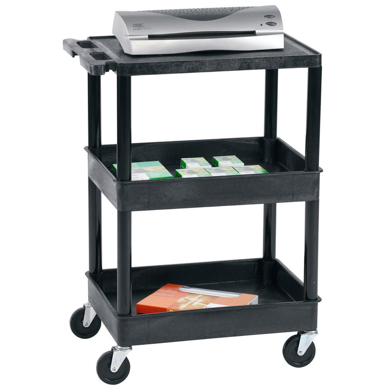 tuffy tub trolley 1 flat shelf + 2 tubs