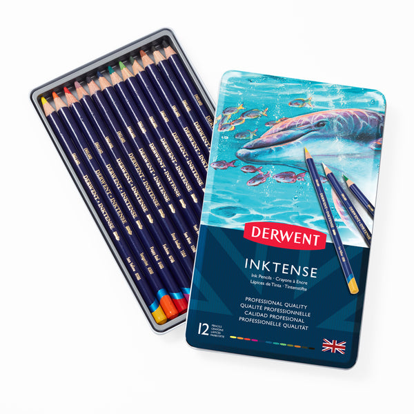 Derwent Inktense Pencil Tin Of 12