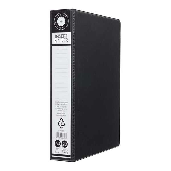 OSC Insert Binder A4 2D 38mm#Colour_BLACK