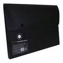 OSC Eco Document Wallet A4 Domed Closure Black