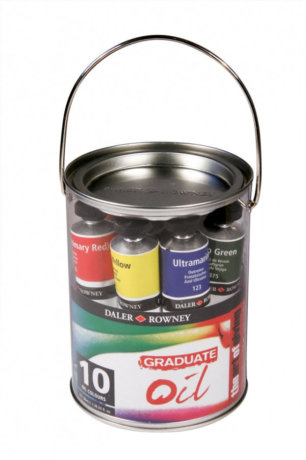 Daler Rowney Graduate Oil Paint Pot Set 10 X38ml