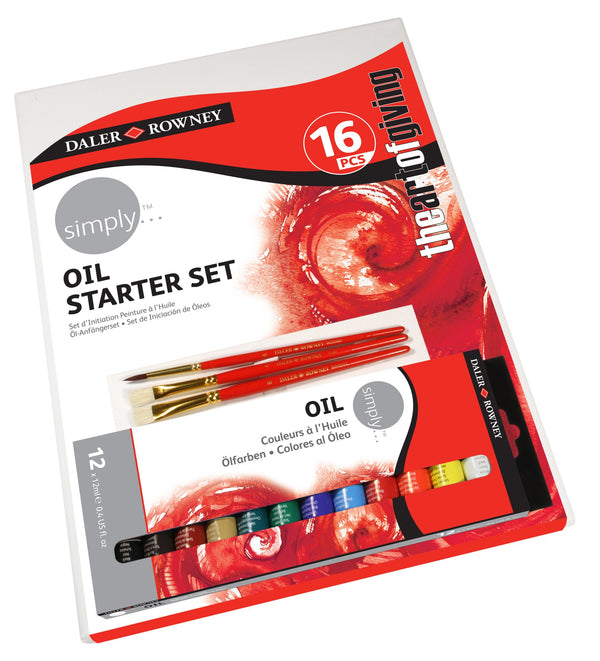 Daler Rowney Simply Oil Starter Set 16 Piece