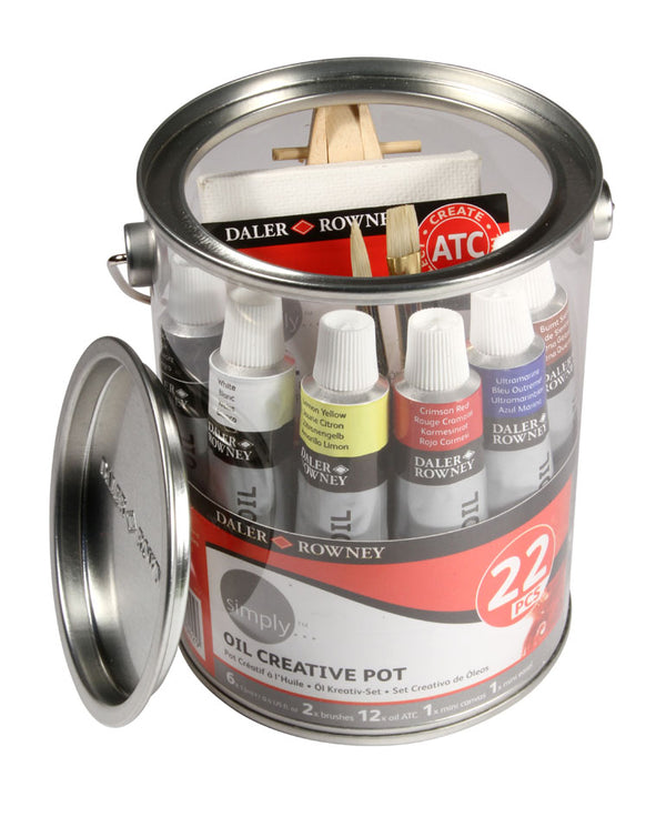 Daler Rowney Simply Oil Creative Pot 22 Piece