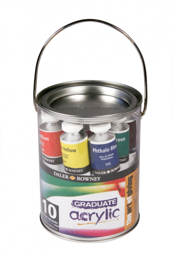 Daler Rowney Graduate Acrylic Paint Pot Set Of 10 X38ml