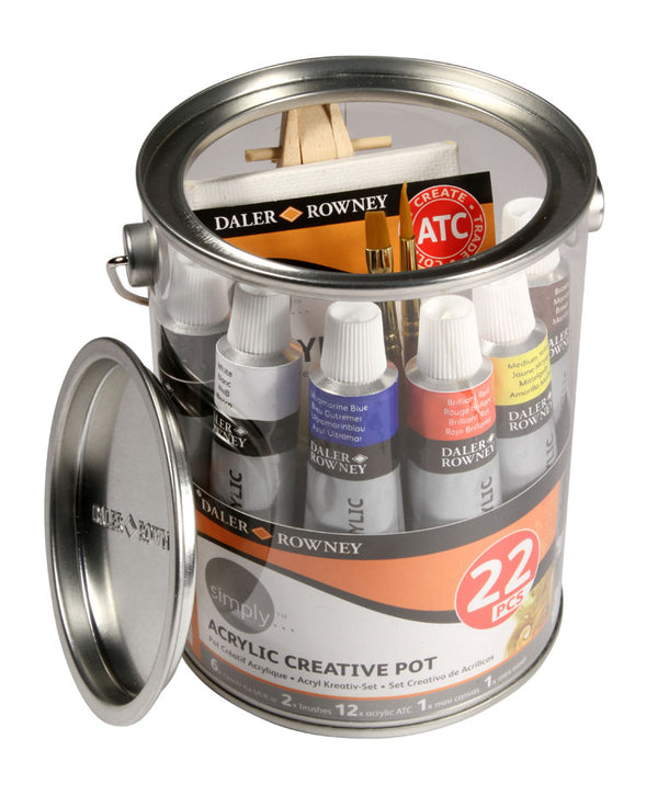 Daler Rowney Simply Acrylic Creative Pot Set Of 6 X12ml