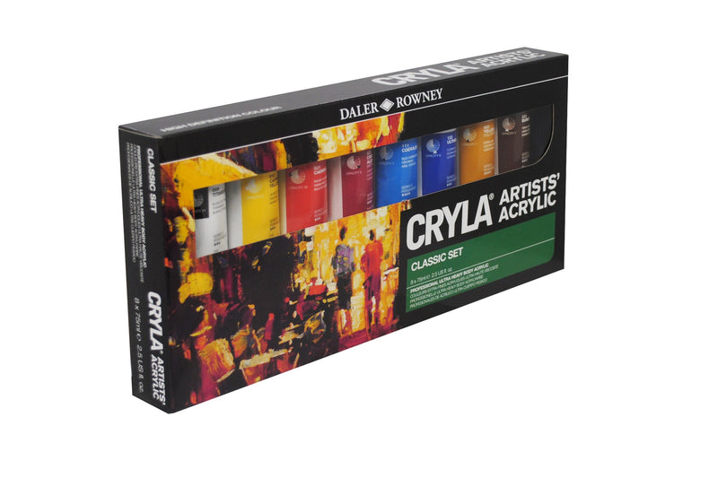Daler Rowney Cryla Classic Paint Set Of 8 X 75ml