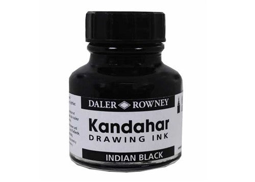 Daler Rowney Kandahar Ink 14ml black#Colour_BLACK