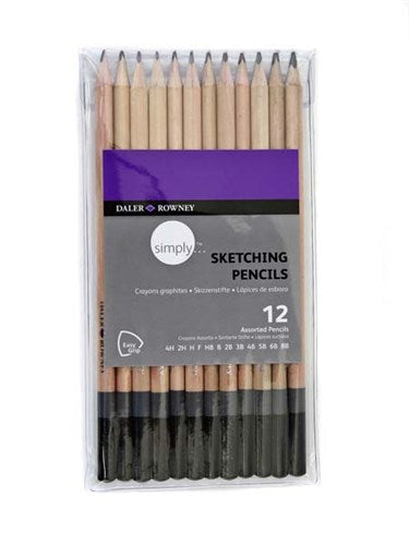 Daler Rowney Simply Sketch Pencil Set Of 12