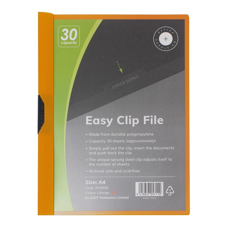 OSC Clip Easy File A4 30 Sheet