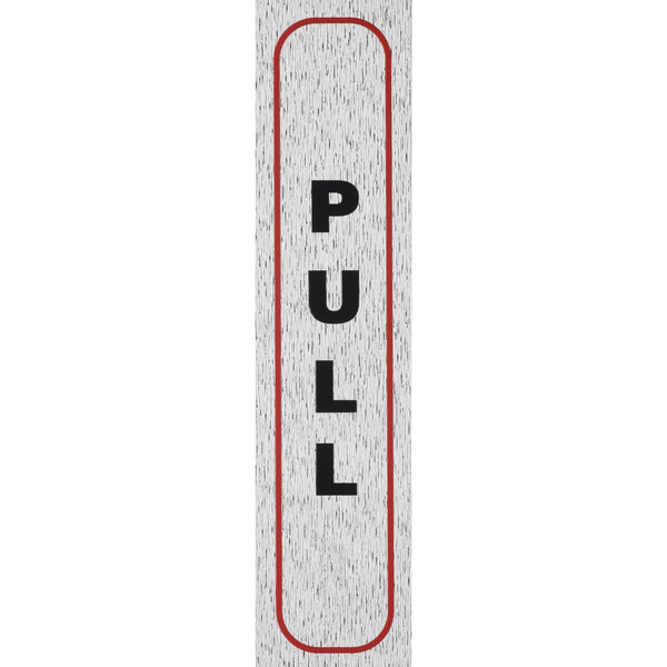 rosebud sign pull (vertical)