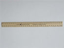 r12c 12inch wooden ruler
