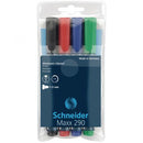 schneider whiteboard marker maxx 290 - wallet of 4