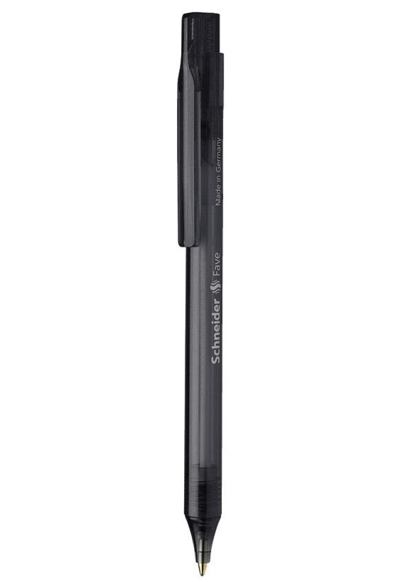 schneider fave ballpoint pen - medium tip#Colour_BLACK