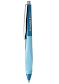 schneider haptify ballpoint pen rubberised grip (m)#Colour_PETROL/LIGHT BLUE
