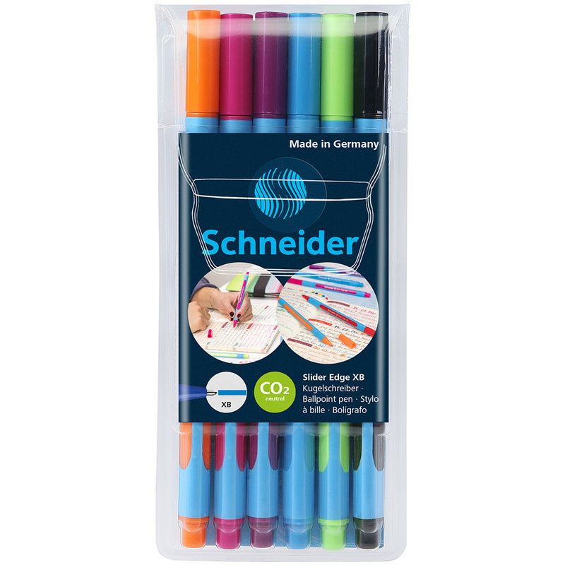 Schneider Ballpoint Pen Slider Edge XB Assorted Wallet