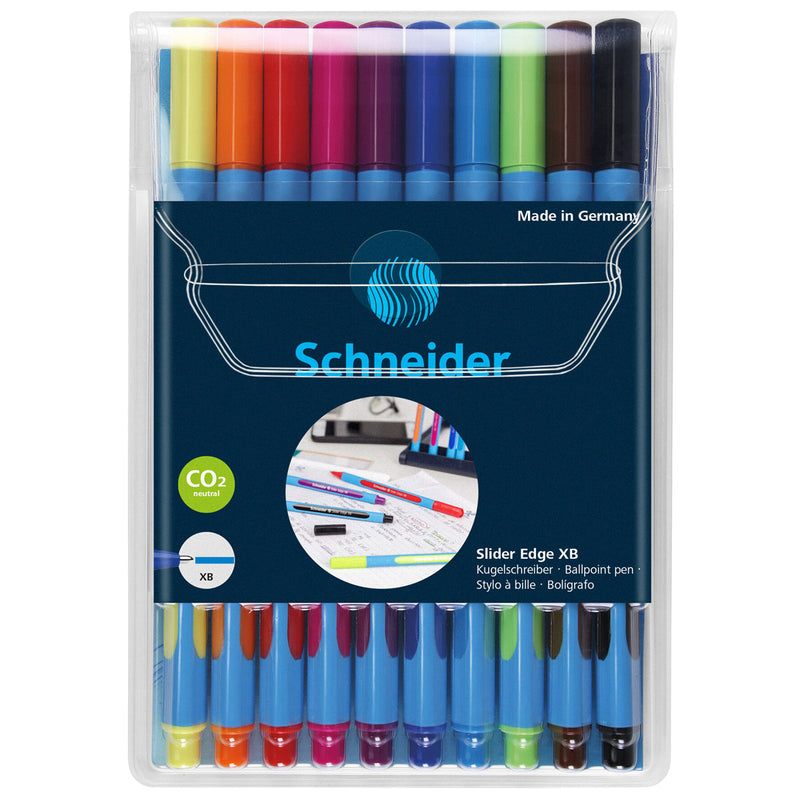 Schneider Ballpoint Pen Slider Edge XB Assorted Wallet
