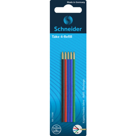 schneider refill ball pen take 4 - pack of 5