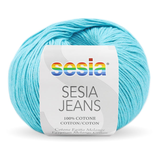 Sesia Jeans Yarn 4ply#Colour_AQUA (758)